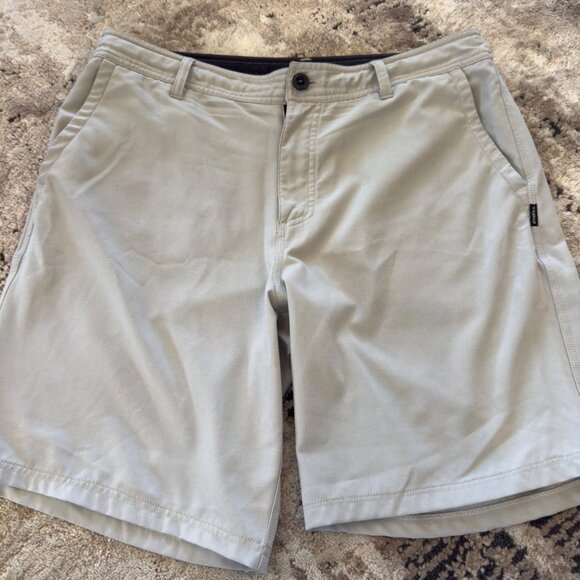 O’Neill Crossover Hybrid Shorts Men’s 34 Gray Golf Activewear Zip Drawstring - Picture 1 of 13